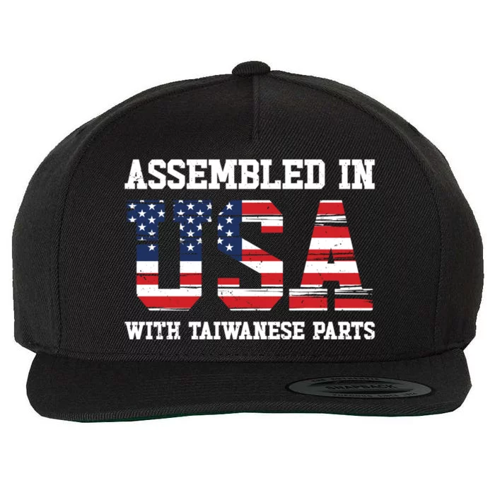 Born Taiwanese Taiwan American Usa Citizenship Great Gift Wool Snapback Cap