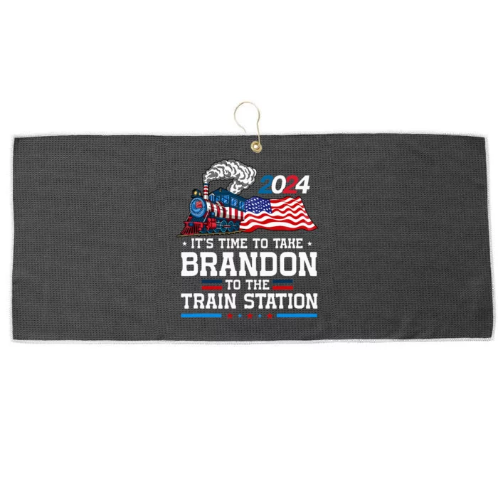 Brandon To Thetrain Station Kinda Day 2024 Large Microfiber Waffle Golf Towel