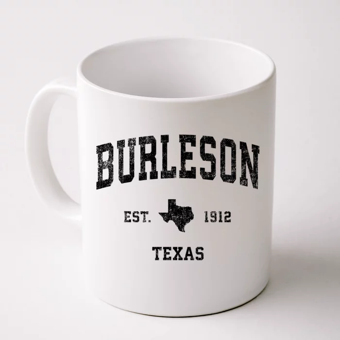 Burleson Texas Tx Vintage Sports Front & Back Coffee Mug