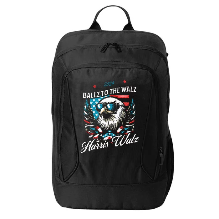 Ballz To The Walz Harris Walz 2024 Sunglasses Eagle Election City Backpack