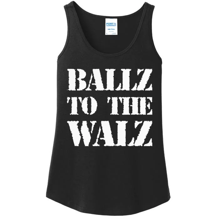 Ballz To The Walz Ladies Essential Tank