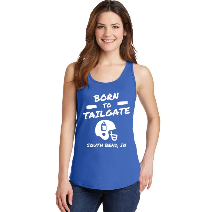 Born To Tailgate Ladies Essential Tank