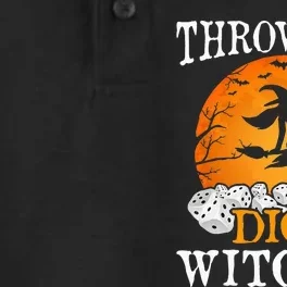 Bunco Throw the Dice Witches Bunco Game Lover Halloween Dry Zone Grid Performance Polo