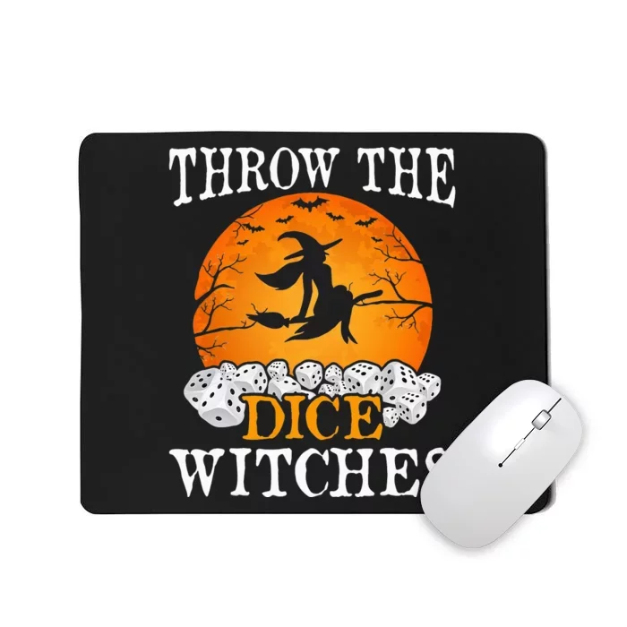 Bunco Throw the Dice Witches Bunco Game Lover Halloween Mousepad