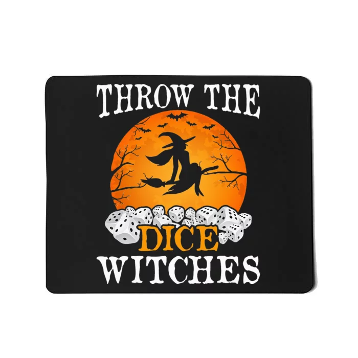 Bunco Throw the Dice Witches Bunco Game Lover Halloween Mousepad