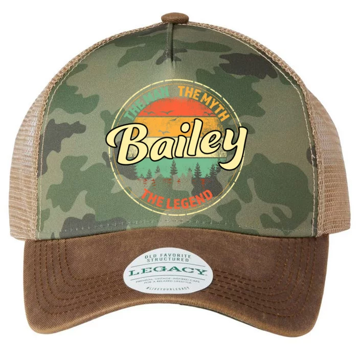 Bailey The The Myth The Legend Personalized Name Gift Legacy Tie Dye Trucker Hat