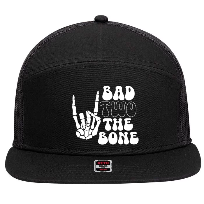 Bad Two The Bone 7 Panel Mesh Trucker Snapback Hat