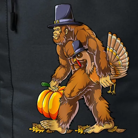 Bigfoot Turkey Thanksgiving Funny Holiday Daily Commute Backpack