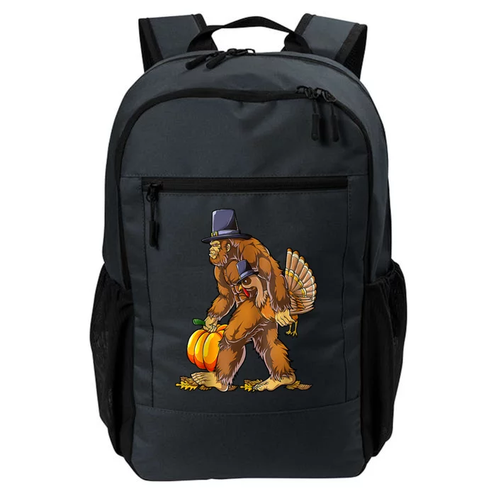 Bigfoot Turkey Thanksgiving Funny Holiday Daily Commute Backpack