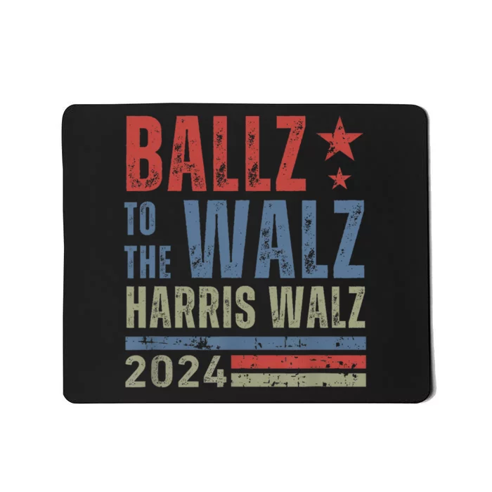 Ballz To The Walz Harris Waltz 2024 Mousepad