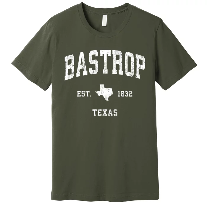 Bastrop Texas Tx Vintage Athletic Sports Premium T-Shirt