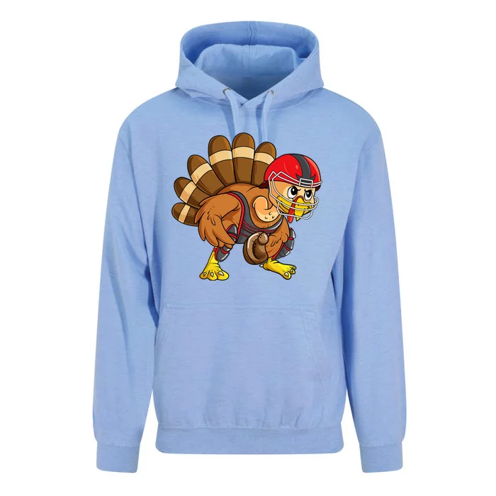 Baseball Thanksgiving Turkey Catcher Softball Player Meaningful Gift Unisex Surf Hoodie