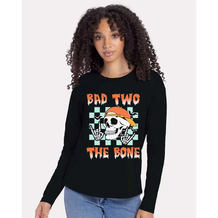 Bad Two The Bone Party 2 Years Old 2nd Birthday Gift Womens Cotton Relaxed Long Sleeve T-Shirt