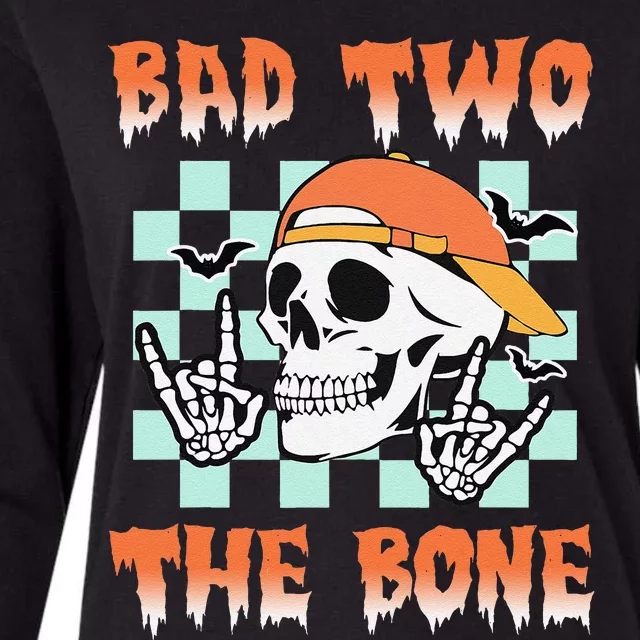 Bad Two The Bone Party 2 Years Old 2nd Birthday Gift Womens Cotton Relaxed Long Sleeve T-Shirt