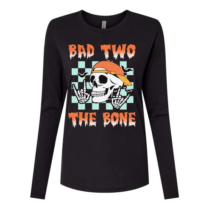 Bad Two The Bone Party 2 Years Old 2nd Birthday Gift Womens Cotton Relaxed Long Sleeve T-Shirt