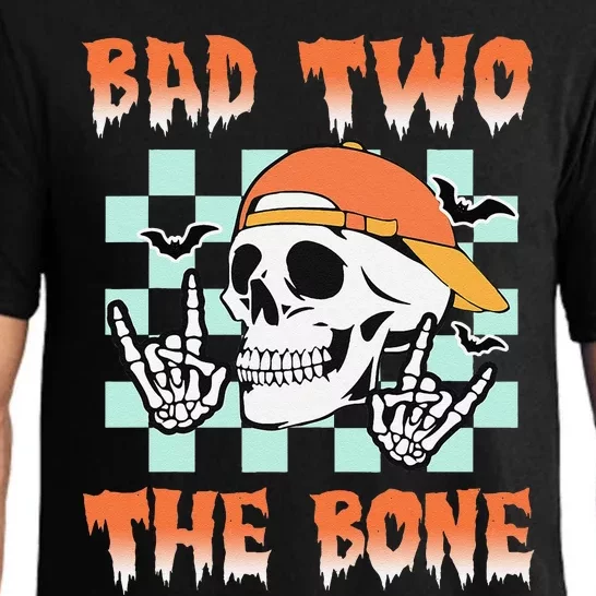 Bad Two The Bone Party 2 Years Old 2nd Birthday Gift Pajama Set