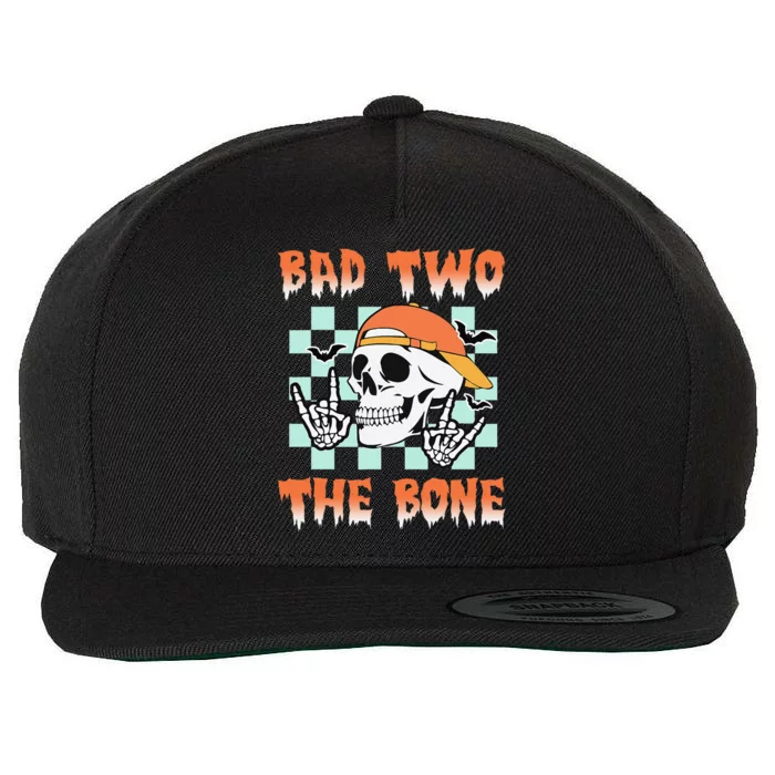 Bad Two The Bone Party 2 Years Old 2nd Birthday Gift Wool Snapback Cap