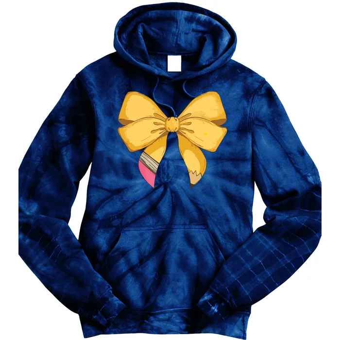 Bow Trendy Teacher Tie Dye Hoodie