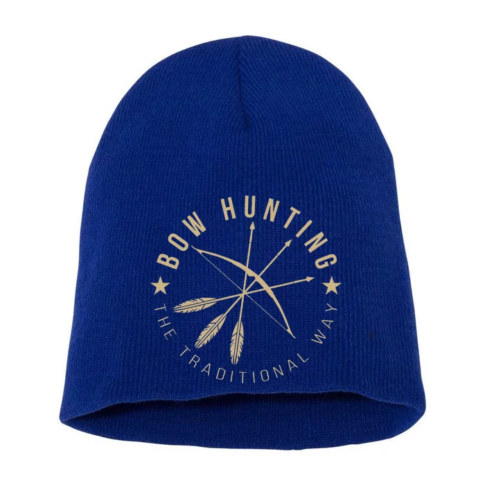 Bowhunting The Traditional Way Bow Arrows Archery Short Acrylic Beanie