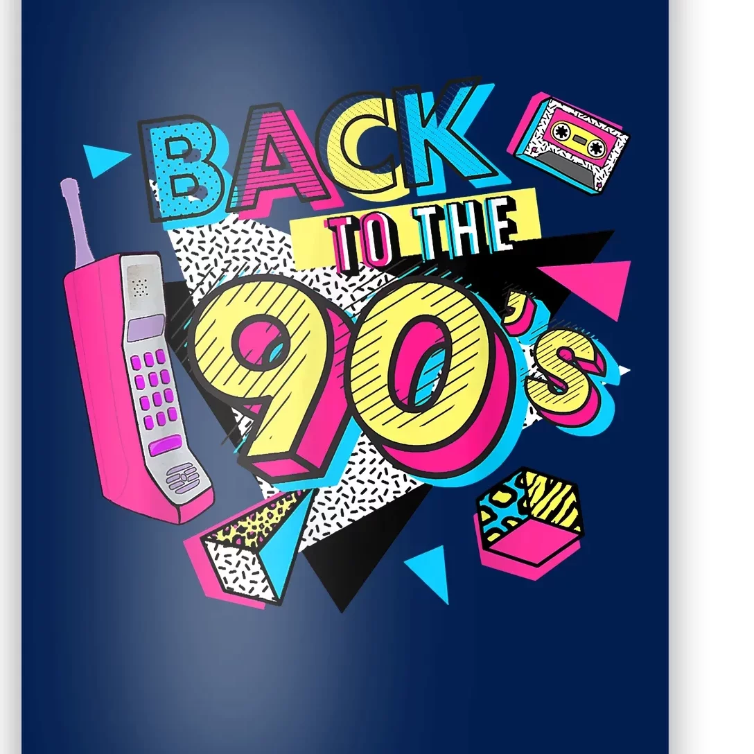 Back To The 90s Outfits Retro Costume Party Cassette Tape Poster