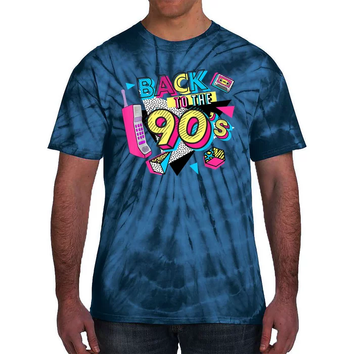 Back To The 90s Outfits Retro Costume Party Cassette Tape Tie-Dye T-Shirt