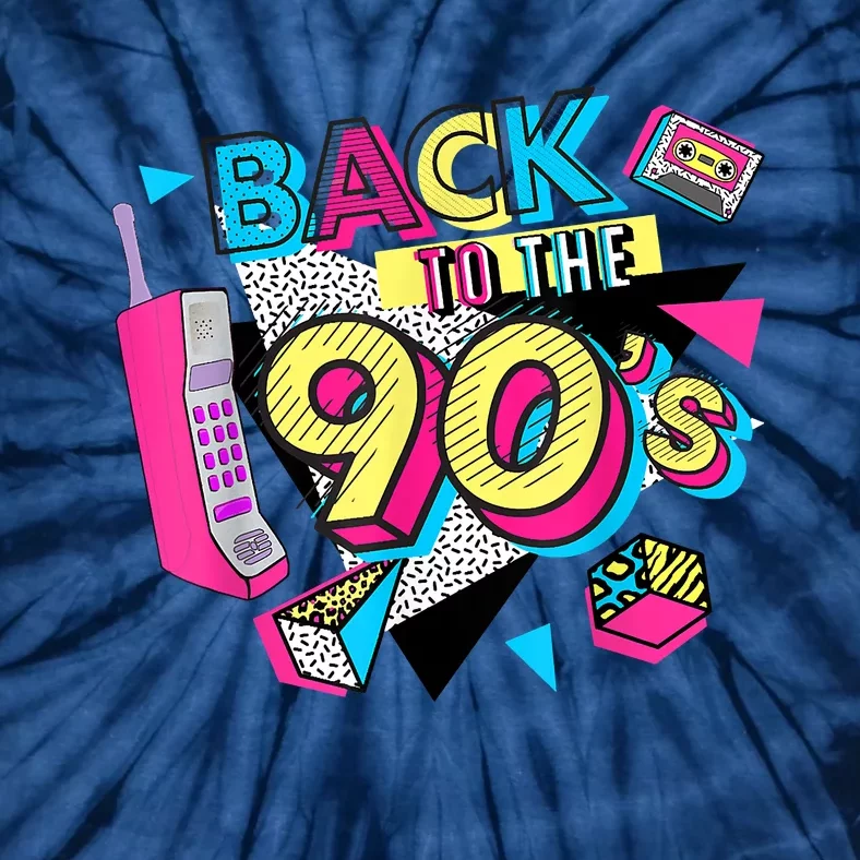 Back To The 90s Outfits Retro Costume Party Cassette Tape Tie-Dye T-Shirt