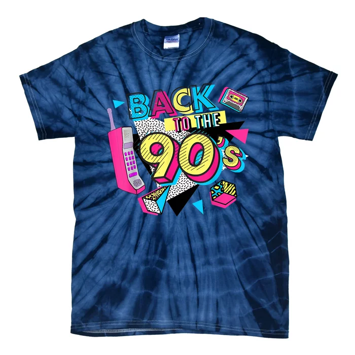 Back To The 90s Outfits Retro Costume Party Cassette Tape Tie-Dye T-Shirt