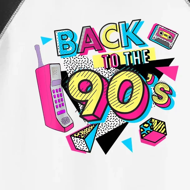 Back To The 90s Outfits Retro Costume Party Cassette Tape Toddler Fine Jersey T-Shirt