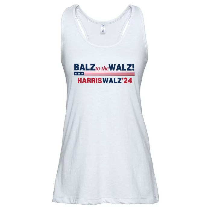 Balz To The Walz Harris Walz 24 Ladies Essential Flowy Tank