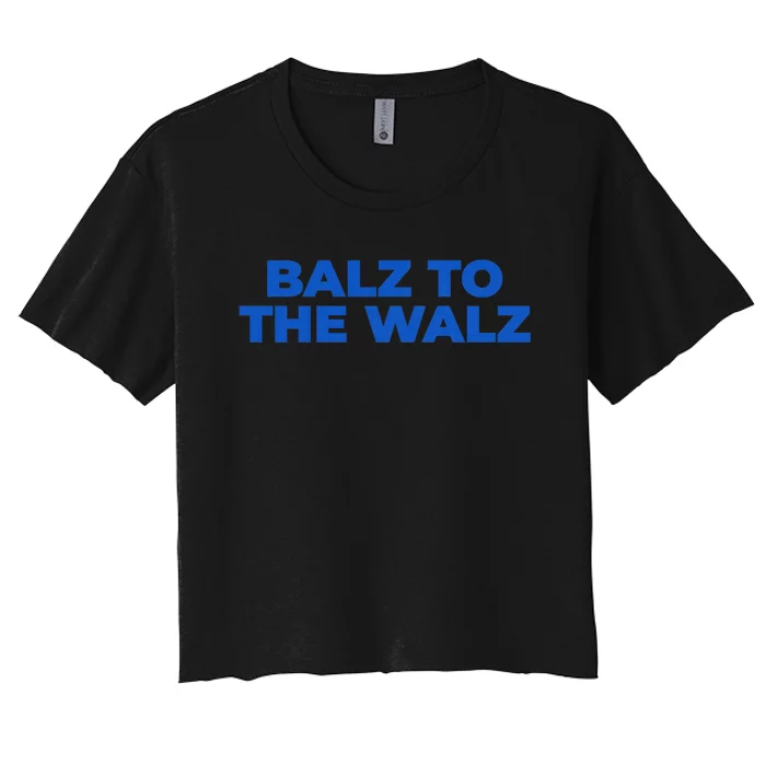 Balz To The Walz Women's Crop Top Tee