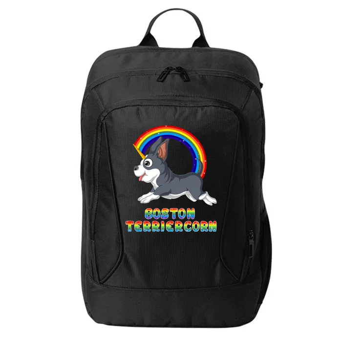 Boston Terrier Unicorn City Backpack