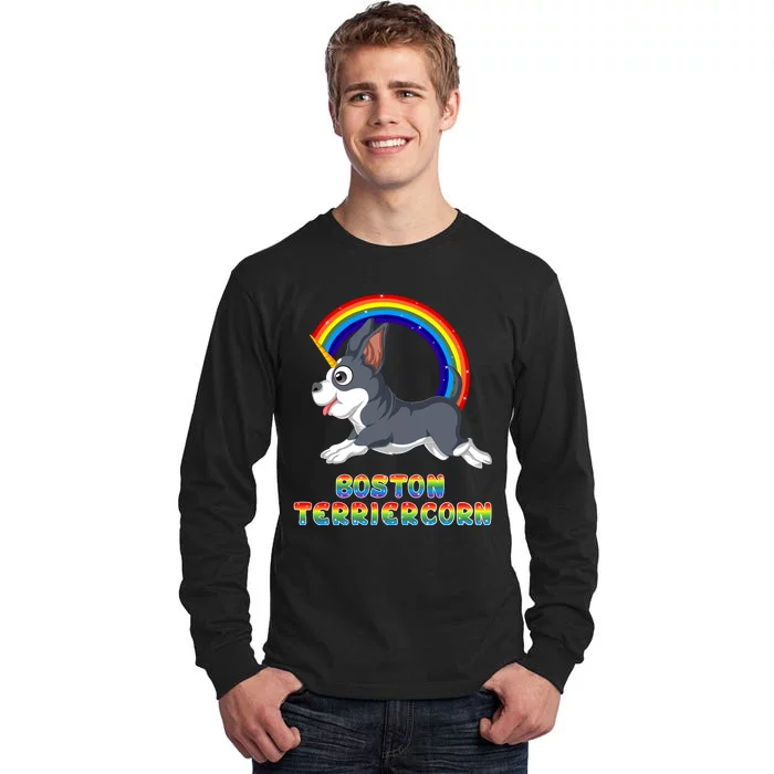 Boston Terrier Unicorn Tall Long Sleeve T-Shirt