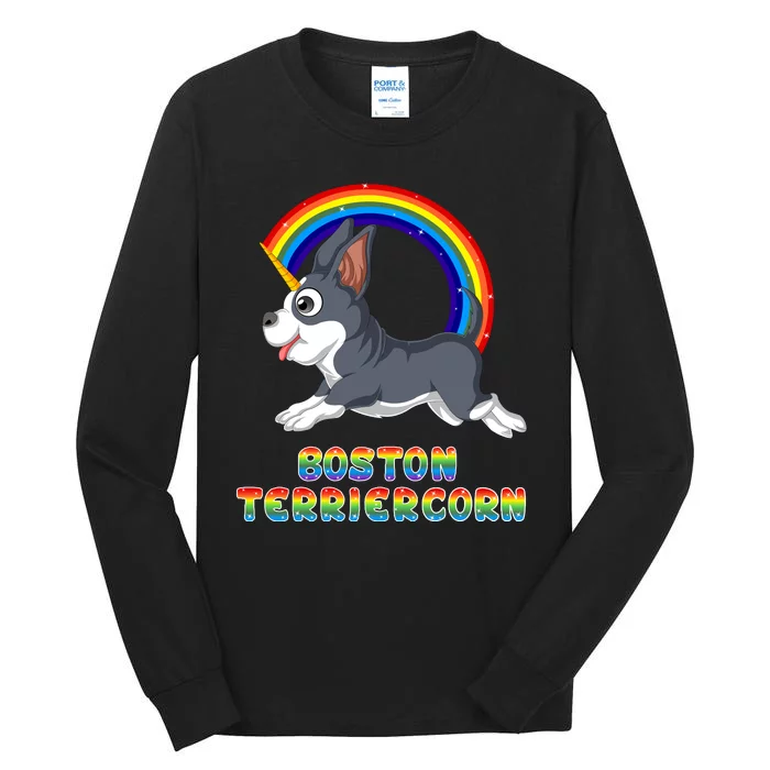 Boston Terrier Unicorn Tall Long Sleeve T-Shirt