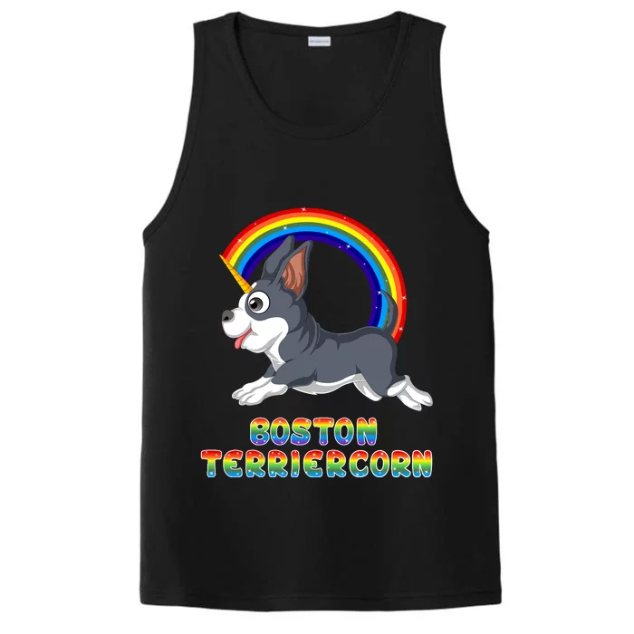 Boston Terrier Unicorn Performance Tank