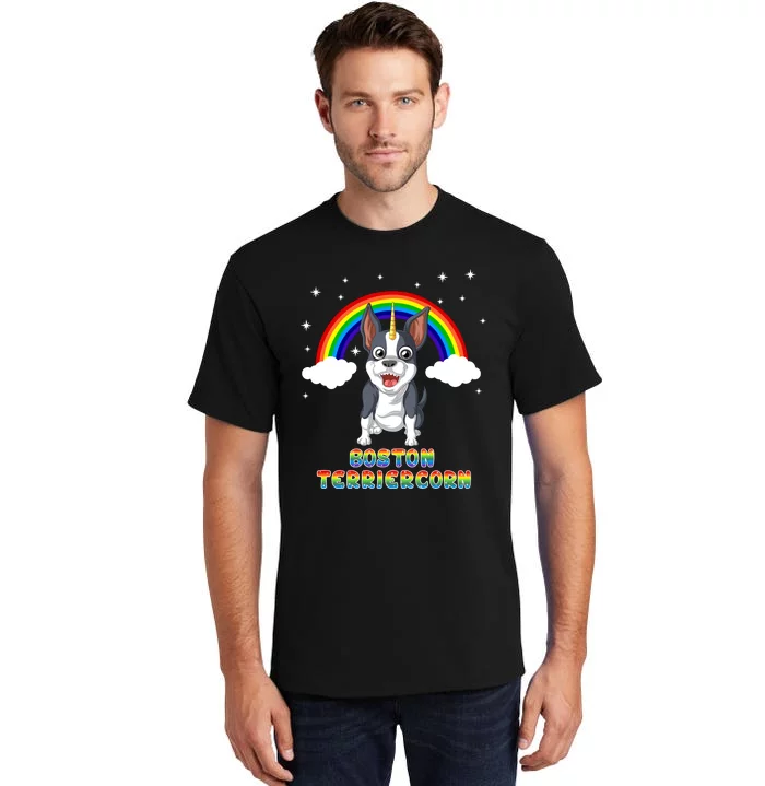 Boston Terrier Unicorn Tall T-Shirt