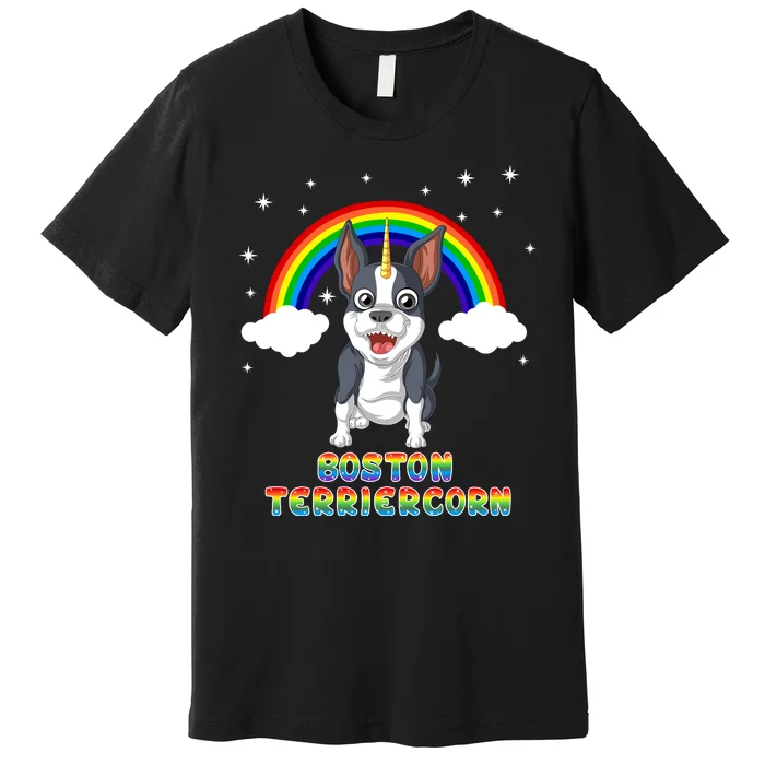 Boston Terrier Unicorn Premium T-Shirt