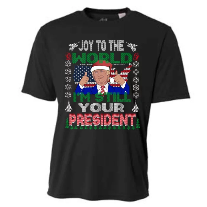 Best Trump Ugly Christmas Great Gift Funny Gift Great Gift Cooling Performance Crew T-Shirt