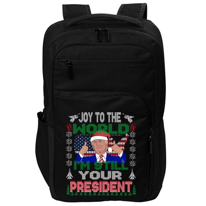 Best Trump Ugly Christmas Great Gift Funny Gift Great Gift Impact Tech Backpack