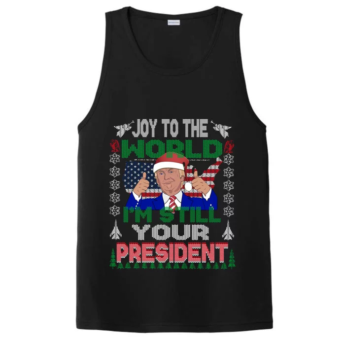 Best Trump Ugly Christmas Great Gift Funny Gift Great Gift Performance Tank