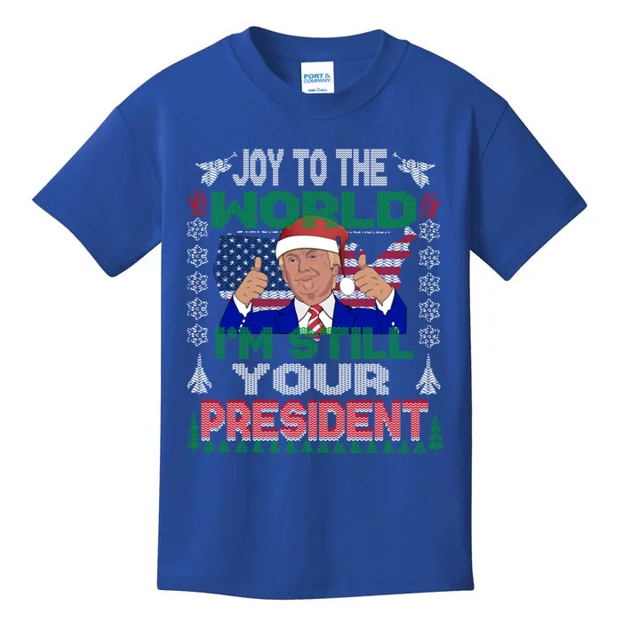 Best Trump Ugly Christmas Great Gift Funny Gift Great Gift Kids T-Shirt