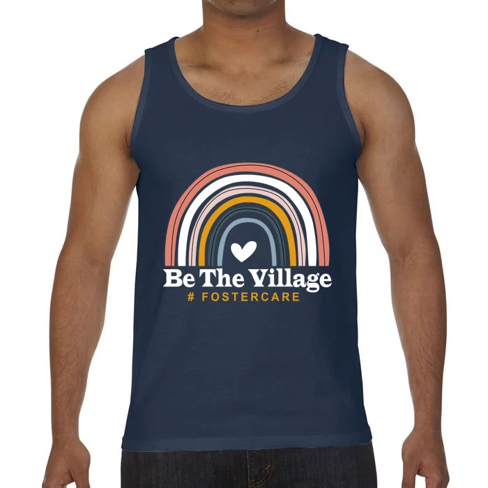 Be The Village Rainbow Foster Care Foster Adoption Day Gift Comfort Colors® Tank Top