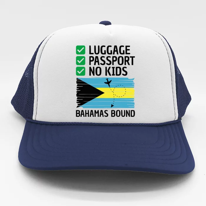 Bahamian Travel Vacation Outfit To Bahamas Trucker Hat