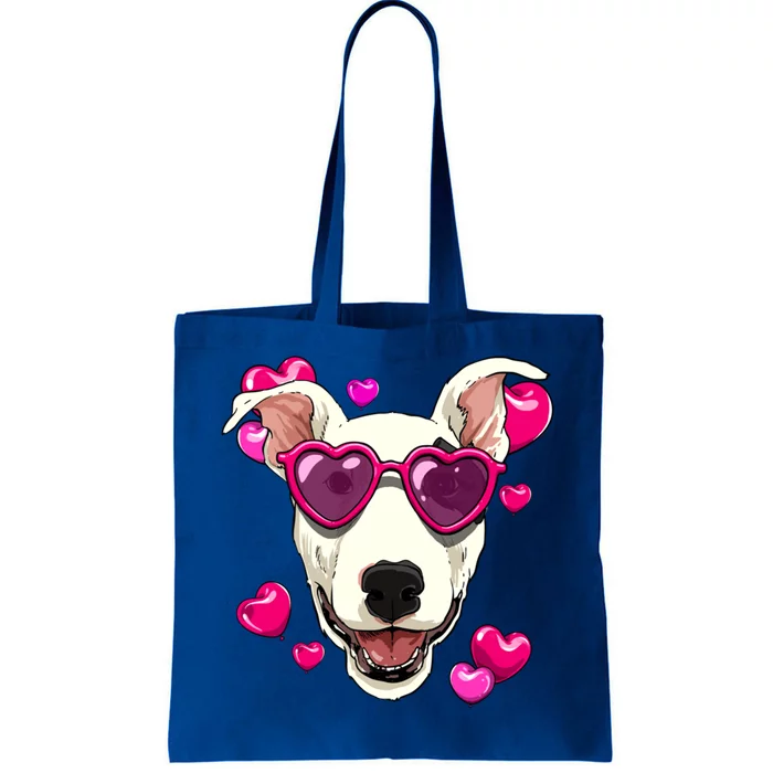 Bull Terrier Valentines Day Heart Dog Lover Gift Tote Bag