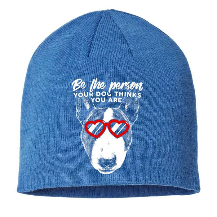 Bull Terrier Valentines Edition Gift 8 1/2in Sustainable Knit Beanie