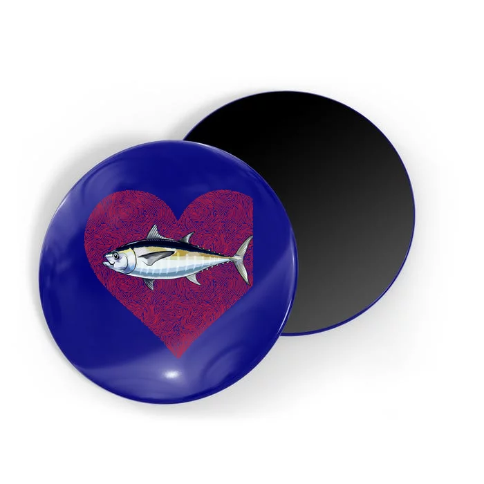 Blackfin Tuna Valentines Day Fish Love Fingerprint Gift Magnet