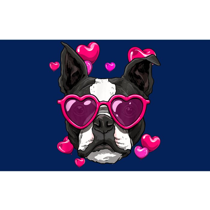 Boston Terrier Valentines Day Heart Dog Lover Bumper Sticker