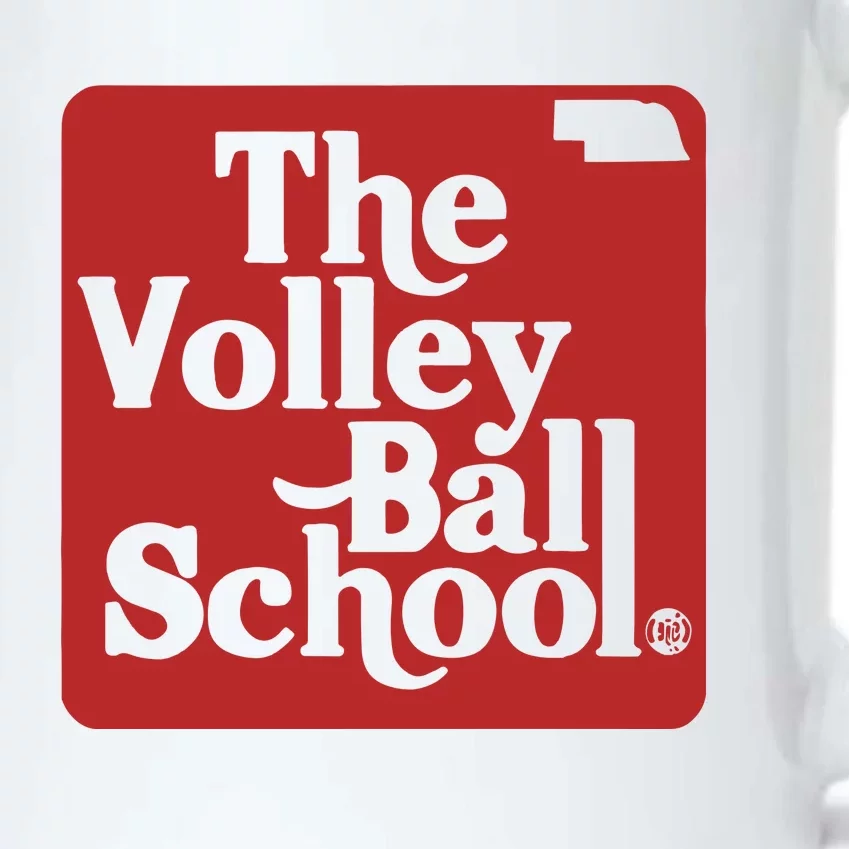 Bbbprinting The Volleyball School Nebraska Black Color Changing Mug