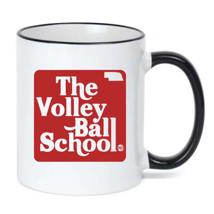 Bbbprinting The Volleyball School Nebraska Black Color Changing Mug