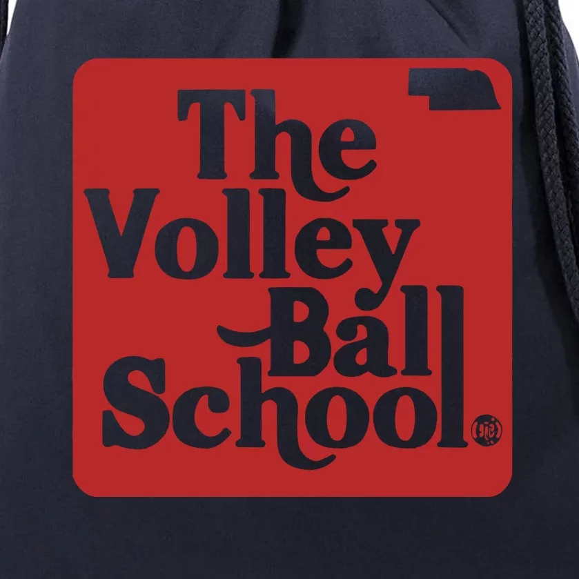 Bbbprinting The Volleyball School Nebraska Drawstring Bag