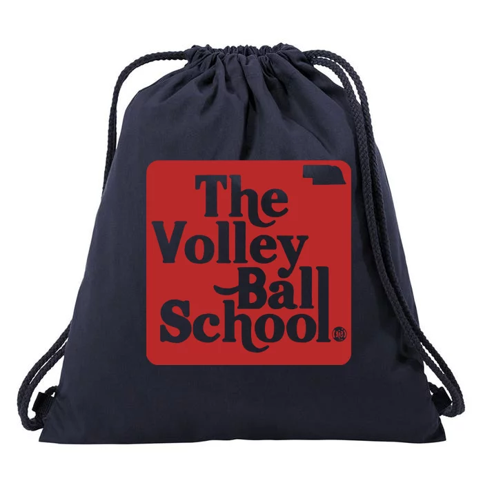 Bbbprinting The Volleyball School Nebraska Drawstring Bag